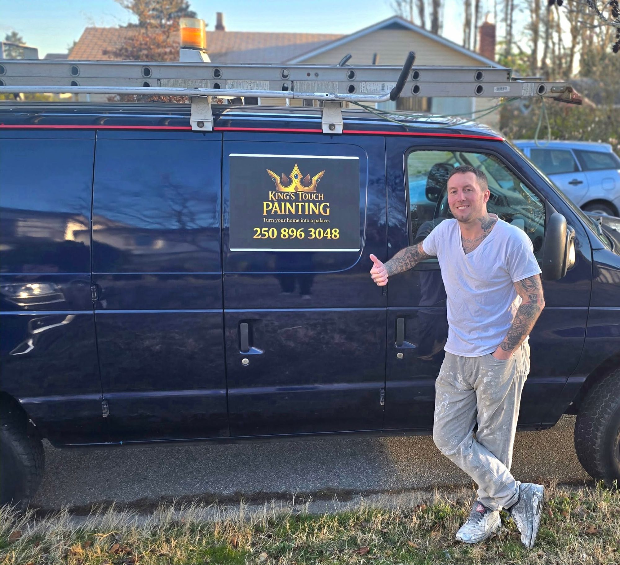 Kyle Vaughn, who runs Kings Touch Painting
