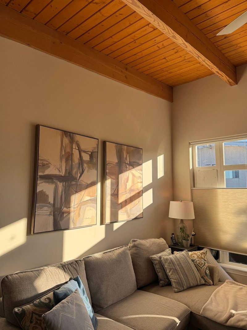 Limewashed living room in Victoria BC